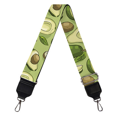 Cartoon Avocado Pattern Print Bag Strap