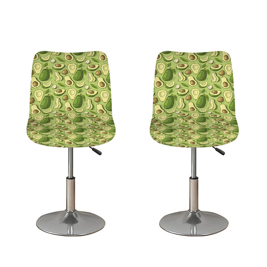 Cartoon Avocado Pattern Print Bar Stool Covers