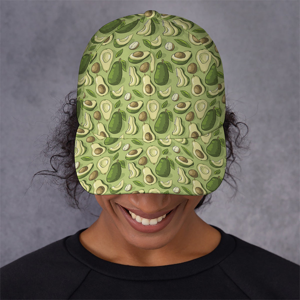 Cartoon Avocado Pattern Print Baseball Cap