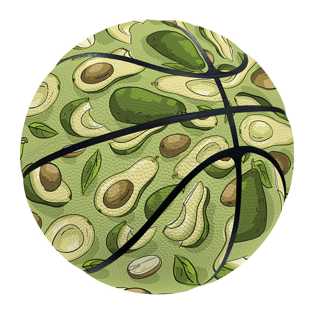 Cartoon Avocado Pattern Print Basketball