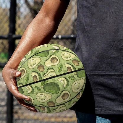 Cartoon Avocado Pattern Print Basketball