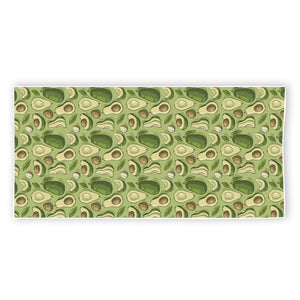 Cartoon Avocado Pattern Print Beach Towel