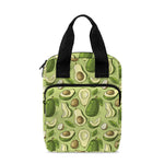 Cartoon Avocado Pattern Print Bible Tote Bag
