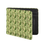 Cartoon Avocado Pattern Print Bifold Wallet