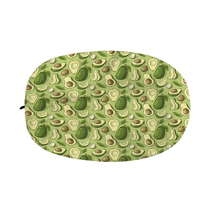 Cartoon Avocado Pattern Print Car Side Mirror Covers