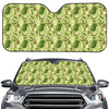 Cartoon Avocado Pattern Print Car Windshield Sun Shade