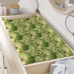 Cartoon Avocado Pattern Print Changing Pad Cover