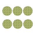 Cartoon Avocado Pattern Print Coaster Set