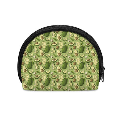 Cartoon Avocado Pattern Print Coin Purse