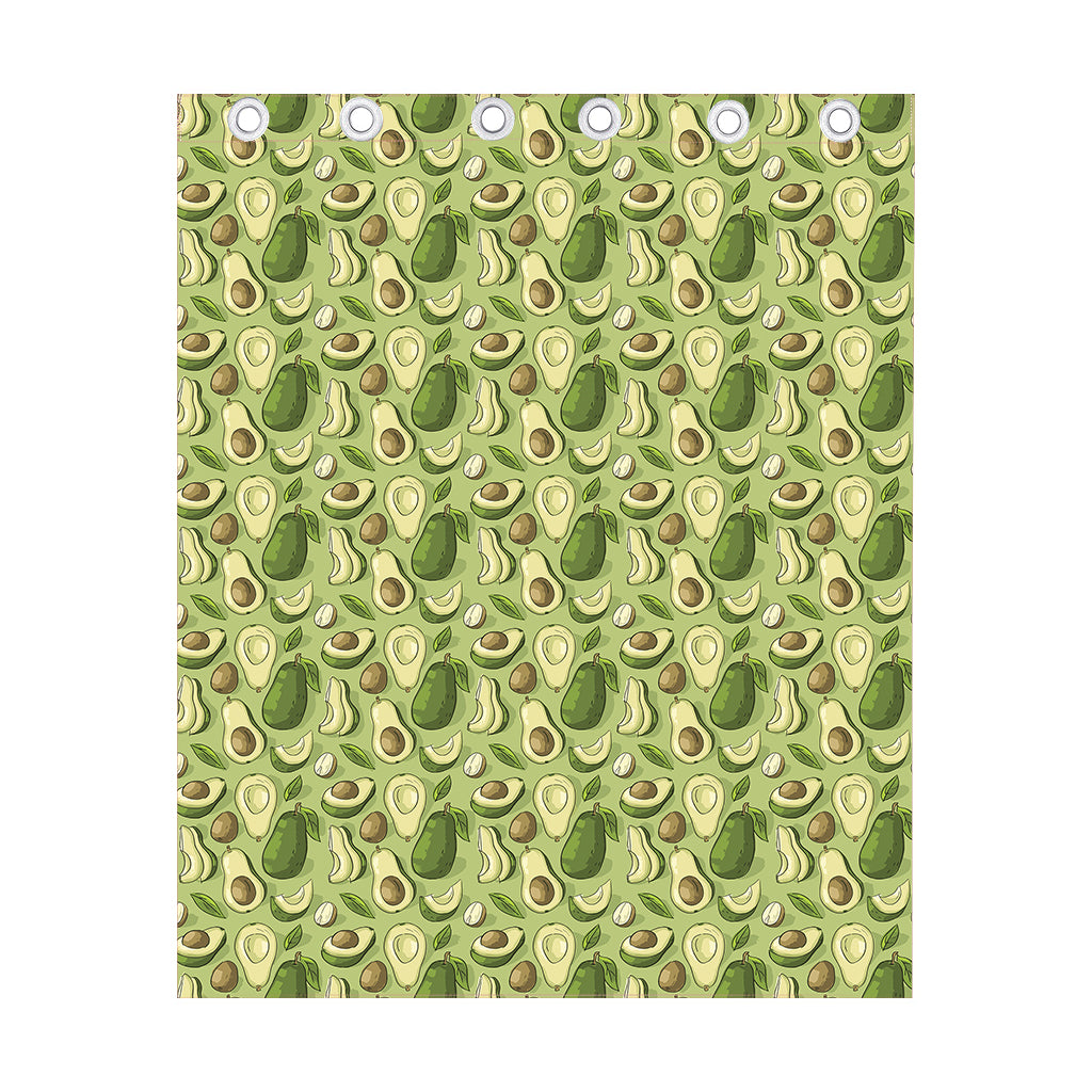 Cartoon Avocado Pattern Print Curtain