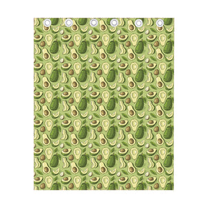 Cartoon Avocado Pattern Print Curtain