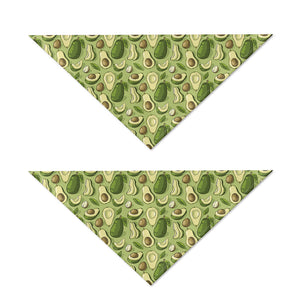 Cartoon Avocado Pattern Print Dog Bandana