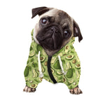 Cartoon Avocado Pattern Print Dog Zip Up Hoodie