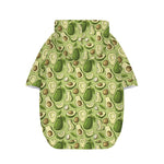 Cartoon Avocado Pattern Print Dog Zip Up Hoodie