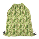 Cartoon Avocado Pattern Print Drawstring Bag