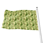 Cartoon Avocado Pattern Print Flag