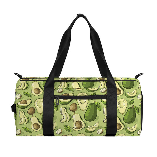 Cartoon Avocado Pattern Print Gym Bag