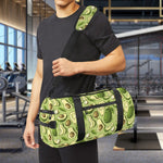 Cartoon Avocado Pattern Print Gym Bag