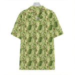 Cartoon Avocado Pattern Print Hawaiian Shirt