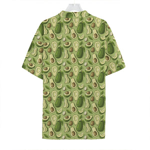 Cartoon Avocado Pattern Print Hawaiian Shirt