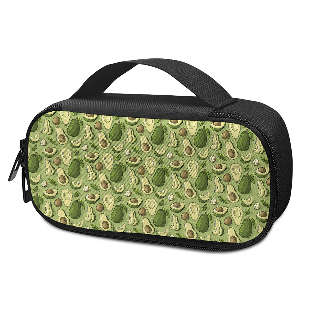 Cartoon Avocado Pattern Print Insulin Cooler Travel Case