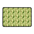 Cartoon Avocado Pattern Print Kitchen Mat