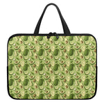Cartoon Avocado Pattern Print Laptop Sleeve With Handle