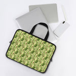 Cartoon Avocado Pattern Print Laptop Sleeve With Handle