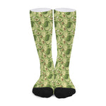 Cartoon Avocado Pattern Print Long Socks