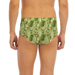 Cartoon Avocado Pattern Print Men's Briefs