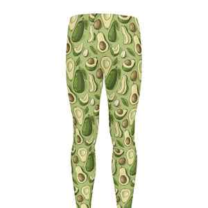 Cartoon Avocado Pattern Print Men's leggings