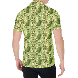 Cartoon Avocado Pattern Print Men's Shirt