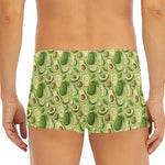 Cartoon Avocado Pattern Print Men's Short Boxer Briefs