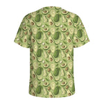 Cartoon Avocado Pattern Print Men's Sports T-Shirt