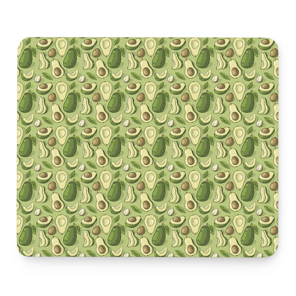 Cartoon Avocado Pattern Print Mouse Pad