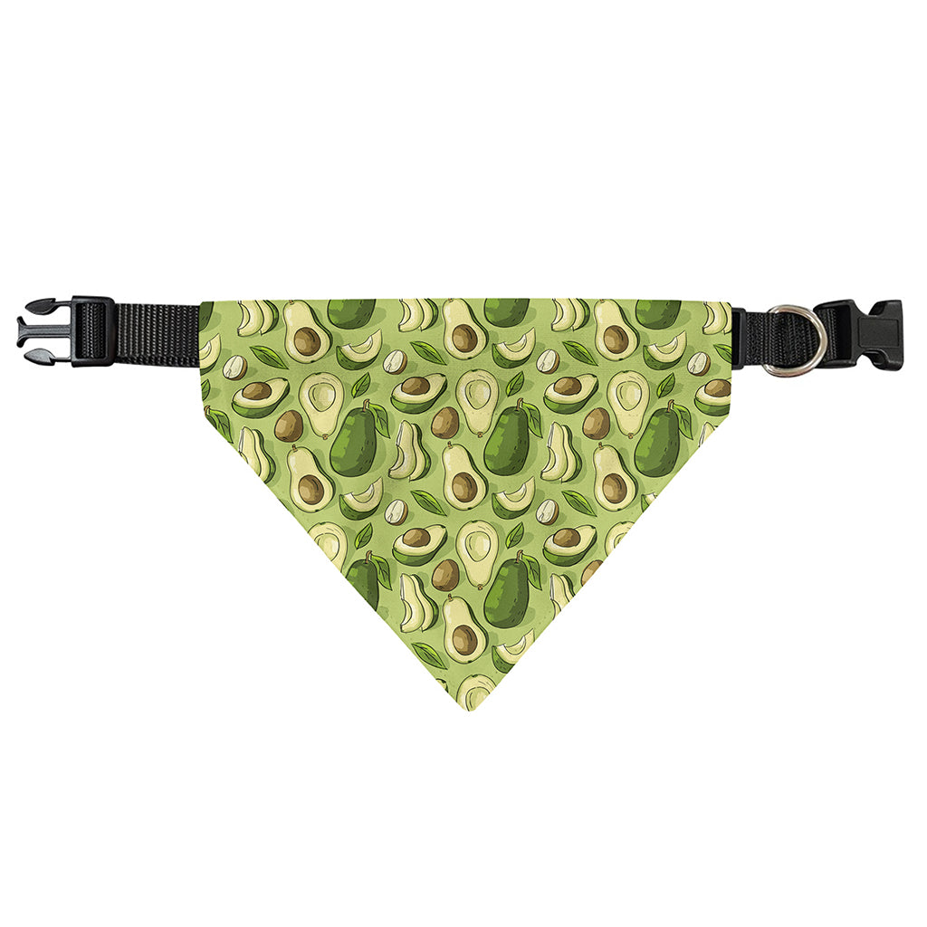 Cartoon Avocado Pattern Print Over The Collar Dog Bandana