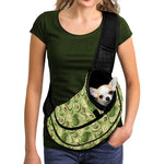 Cartoon Avocado Pattern Print Pet Sling Carrier