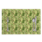 Cartoon Avocado Pattern Print Placemat