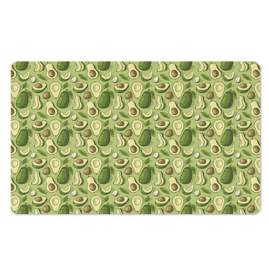 Cartoon Avocado Pattern Print Polyester Doormat