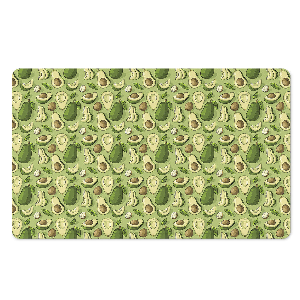 Cartoon Avocado Pattern Print Polyester Doormat