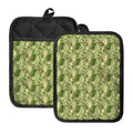 Cartoon Avocado Pattern Print Pot Holders With Pocket