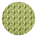 Cartoon Avocado Pattern Print Round Blanket
