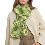 Cartoon Avocado Pattern Print Scarf