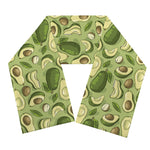 Cartoon Avocado Pattern Print Scarf