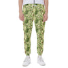 Cartoon Avocado Pattern Print Scuba Joggers