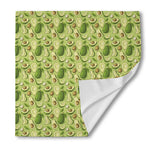 Cartoon Avocado Pattern Print Silk Bandana