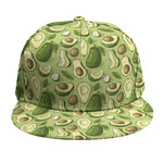 Cartoon Avocado Pattern Print Snapback Cap