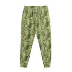 Cartoon Avocado Pattern Print Sweatpants