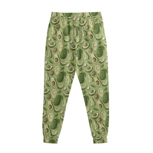 Cartoon Avocado Pattern Print Sweatpants