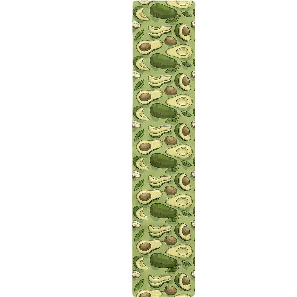 Cartoon Avocado Pattern Print Table Runner